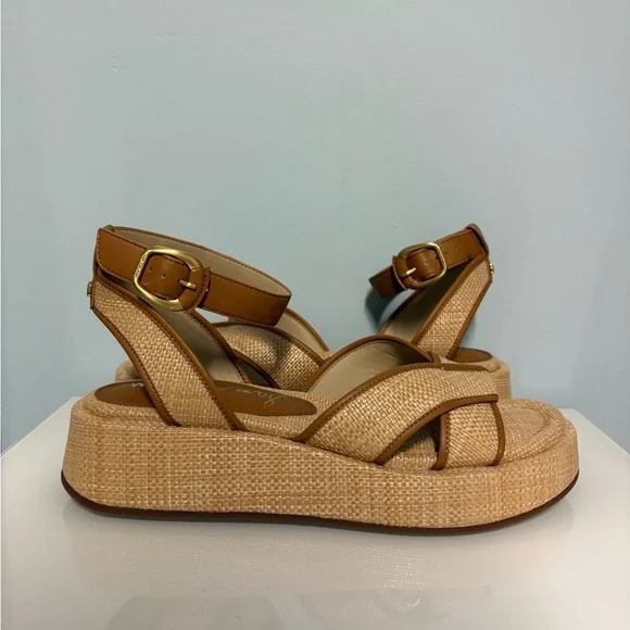 sam edelman women’s nylie platform ankle strap sandal | size 10 - Picture 2 of 8